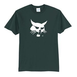 NEW BOBCAT EQUIPMENT T-SHIRT SCREEN PRINT GREEN WHITE 50/50 COTTON/POLY  L & XL